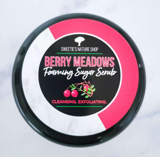 Berry Meadows Foaming Sugar Scrub - Sweetie's Nature Shop