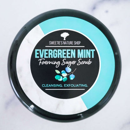 Evergreen Mint Foaming Sugar Scrub