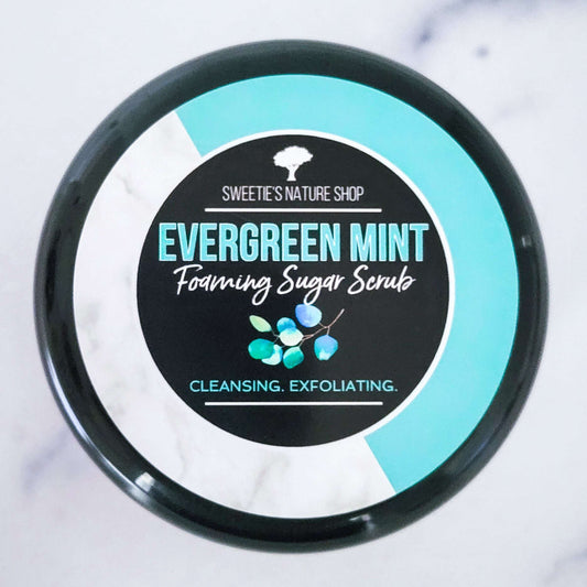 Evergreen Mint Foaming Sugar Scrub
