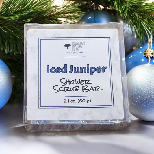 Iced Juniper Shower Scrub Bar