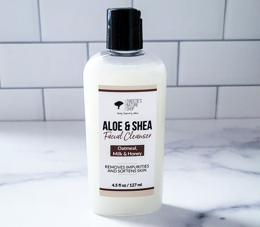 Aloe & Shea Facial Cleanser - Oatmeal, Milk & Honey